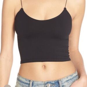 Intimately Free People FP Women XS/S Charcoal Cropped Tank Top Stretch S